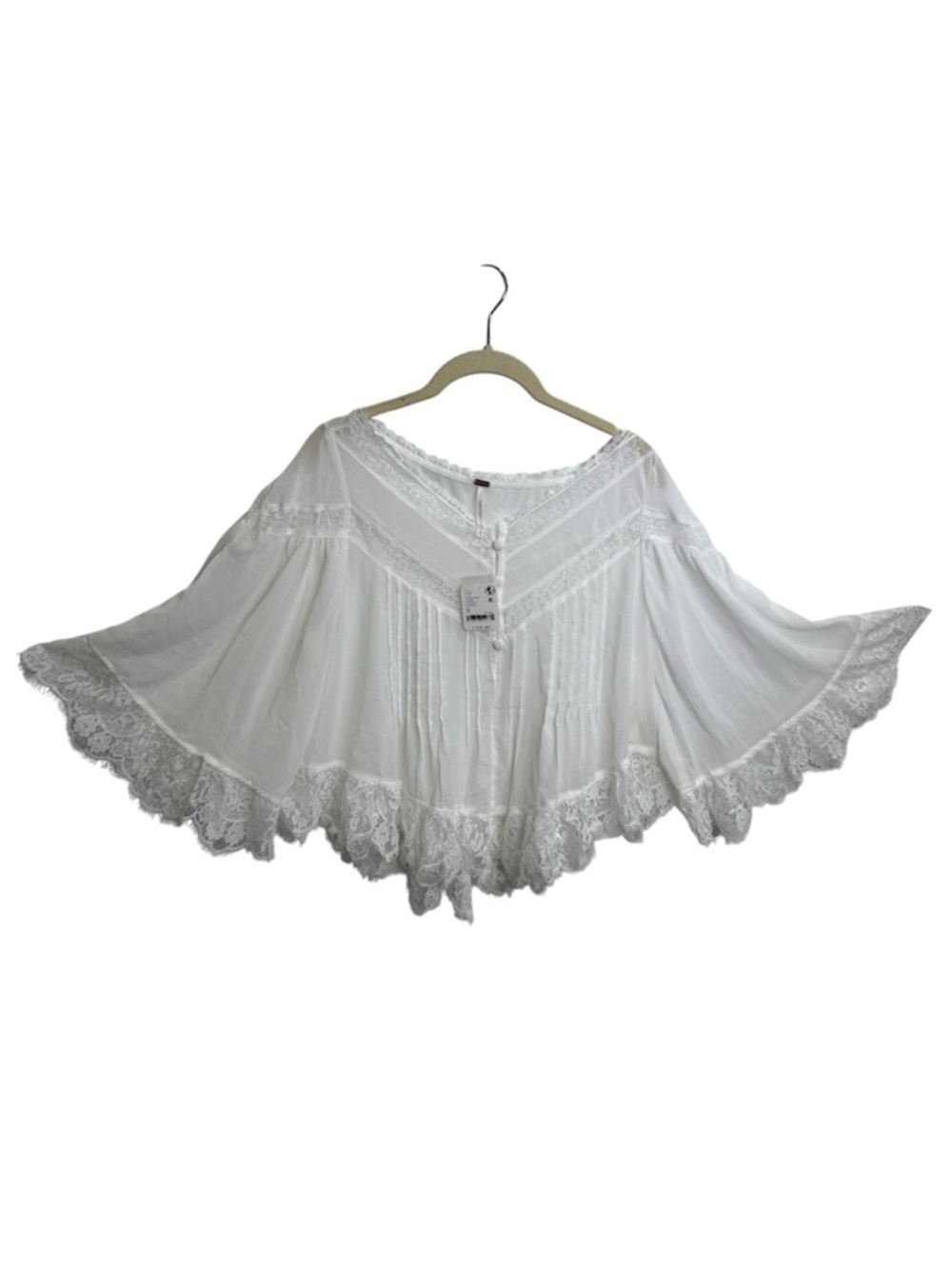 Free People Women's Bali Midnight Rain V-Neck Top, Size MEDIUM - Picture 2 of 15